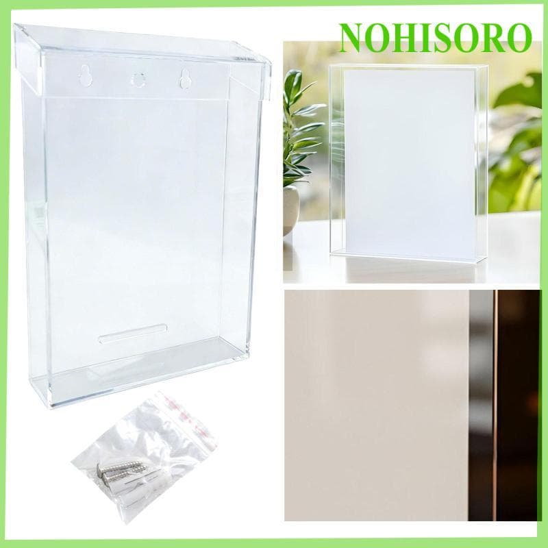 [Nohisoro] Suporte Para Folheto Externo Montagem Na Parede Dispensador De Literatura Acrílica Armazenamento De Documento