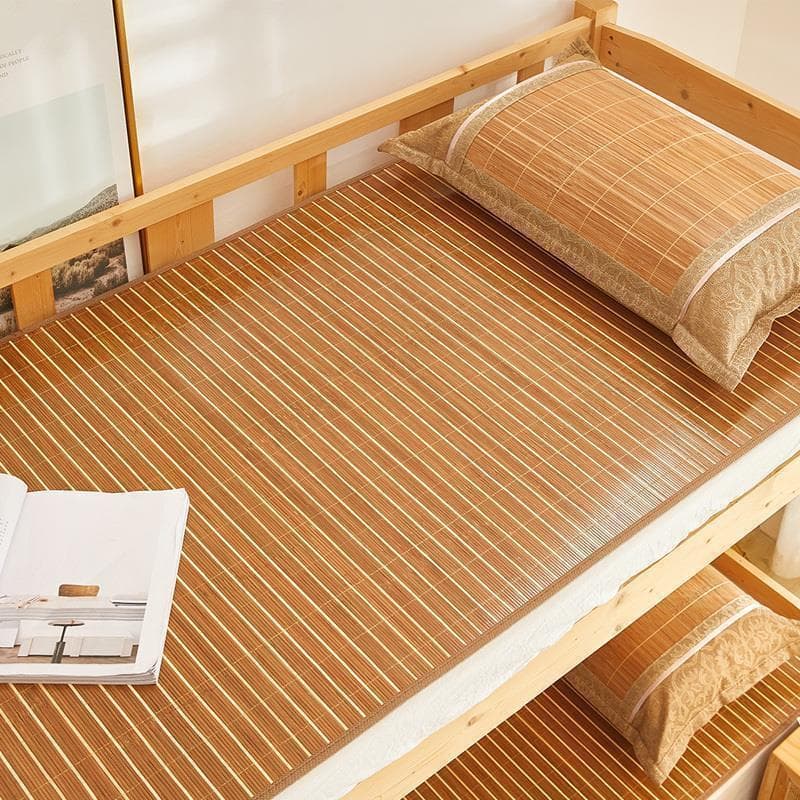 Legal esteira dupla face de bambu dormitório estudante cama única Rattan superior inferior beliche grama casa verão gelo