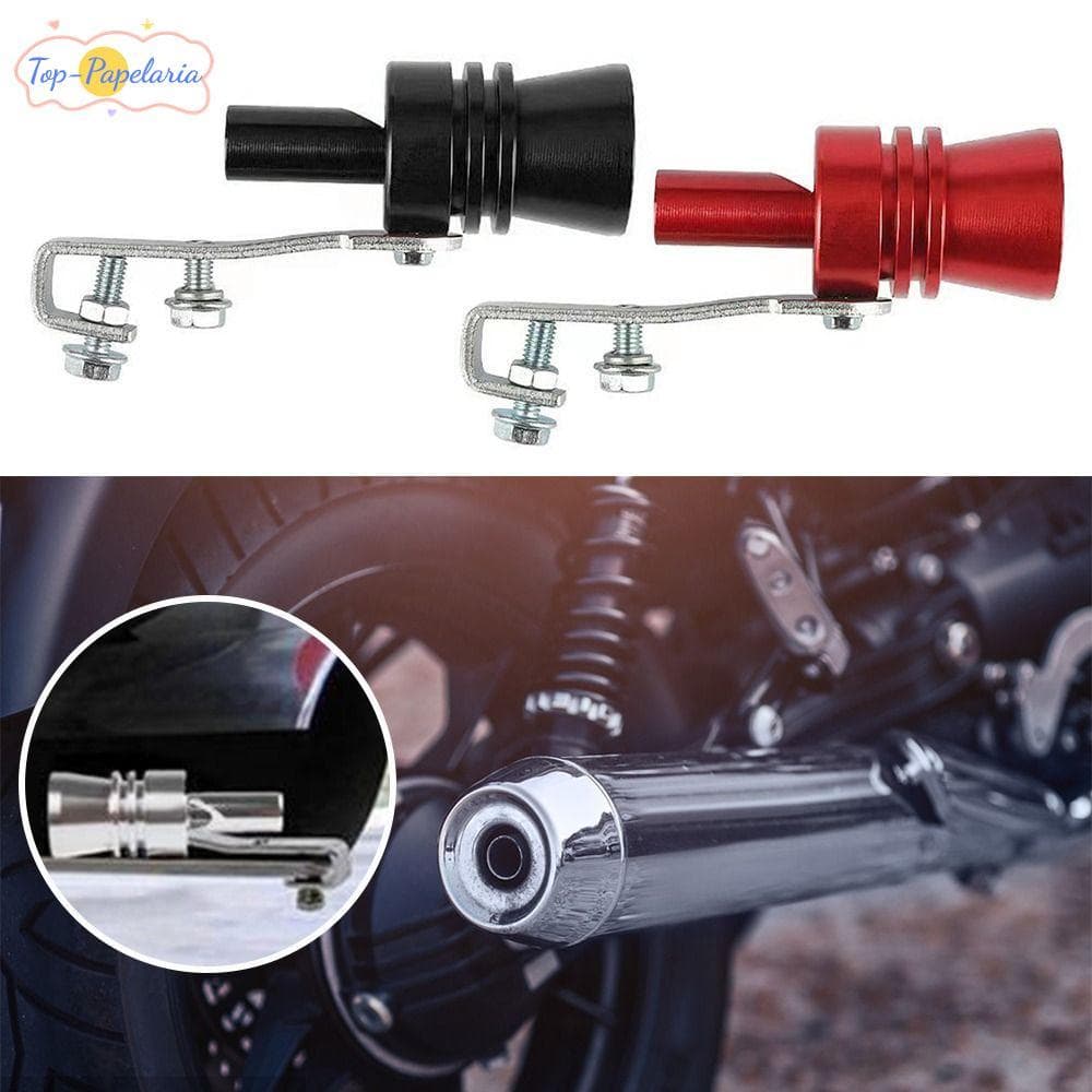 Apito De Turbina Perfumado , Imitador De Ondas Sonoras , Tubo De Escape Vermelho E Preto Para Carro Motocicleta