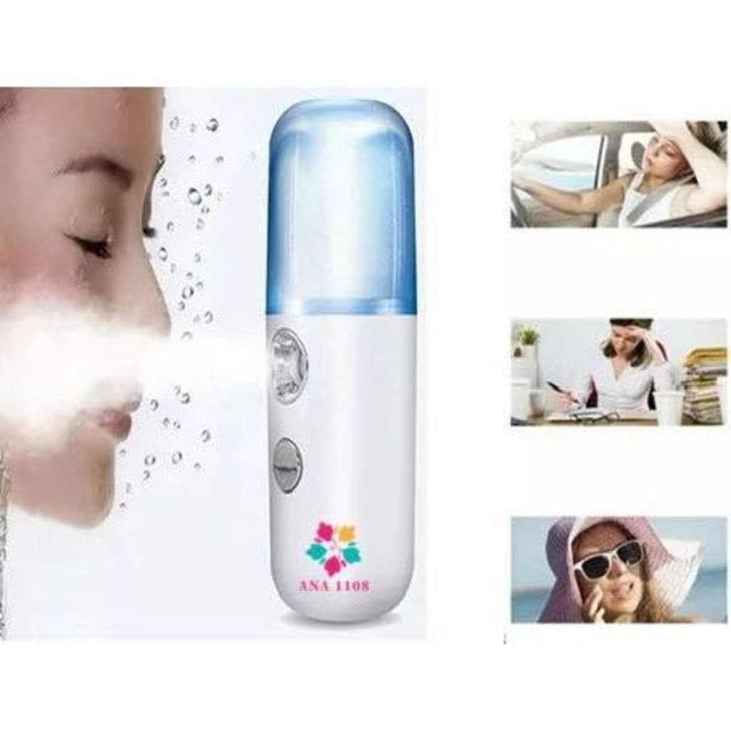 ANA 1108 Inalador Portátil Nebulizador Recarregável USB Silencioso Infantil Adulto Hidratação Nasal e Olhos