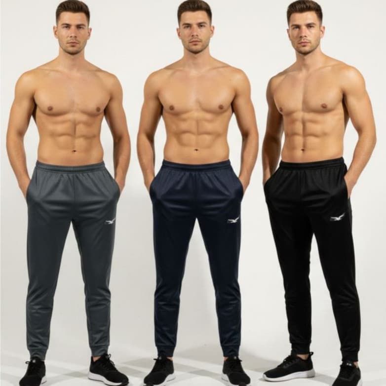 Combo de Calças Adulto Jogger Forrada Com 3 Uniddaes  Calça Masculina Para Treino Casual Slim Fit Origins