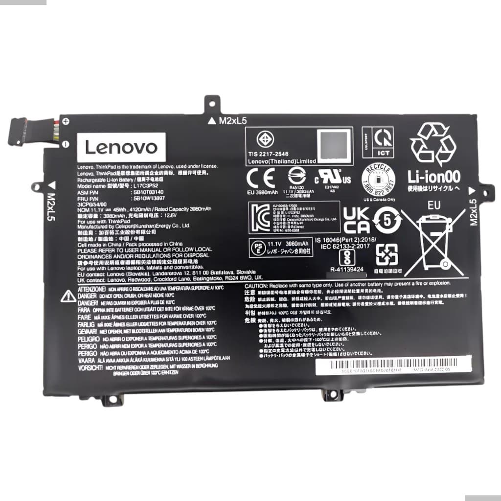 Bateria Original Lenovo L17c3p52 P/ Thinkpad L490 L580 L480