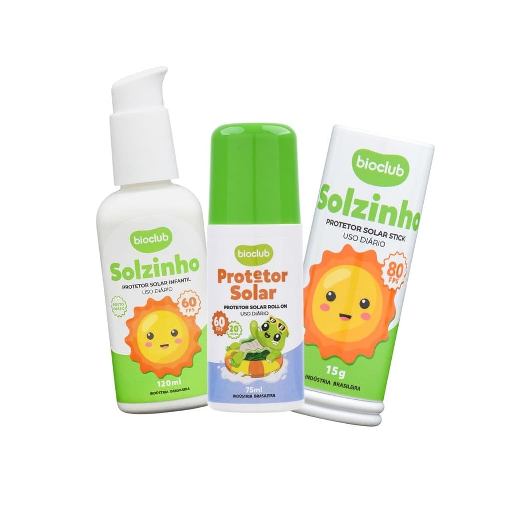  Protetor Solar Bebê Infantil Hipoalergênico - Solzinho Bioclub