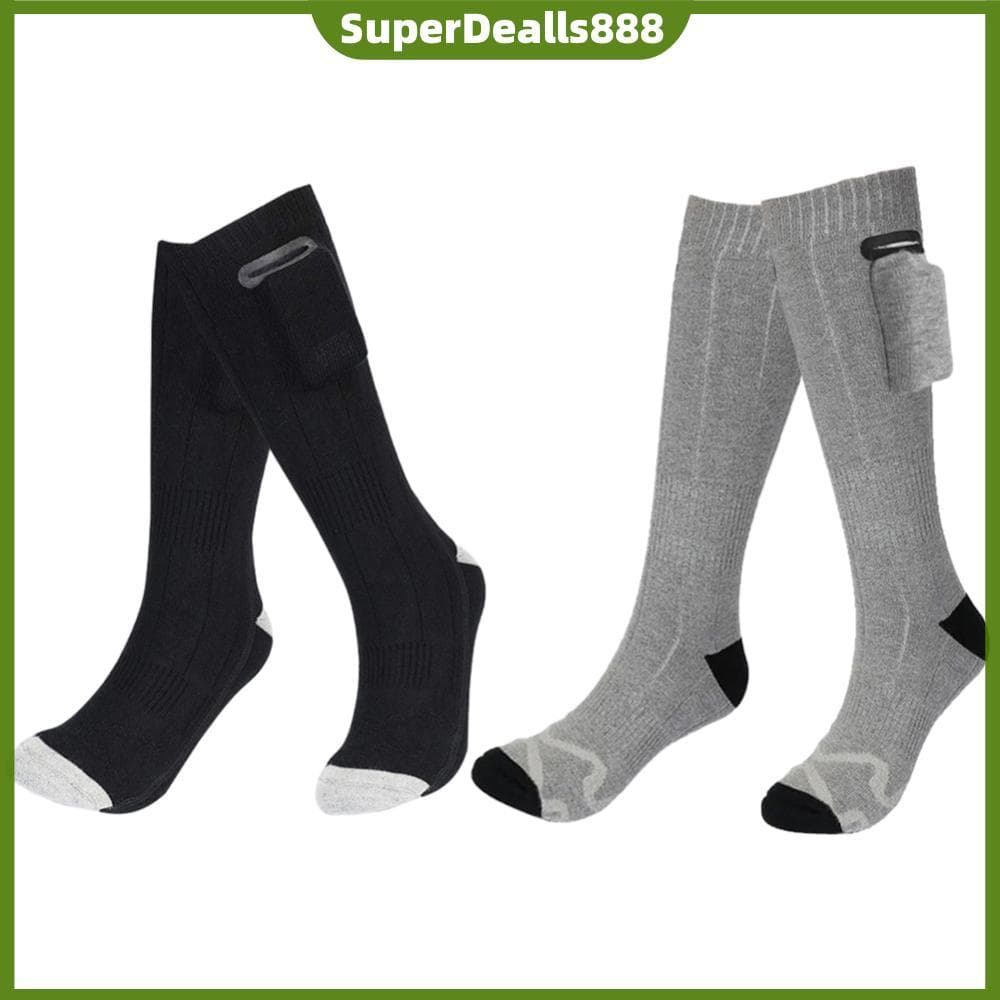 Meias Quentes Unissex Laváveis Para Pés , Térmicas Elétricas Esqui De Inverno , Ciclismo [SuperDealls888 . br]