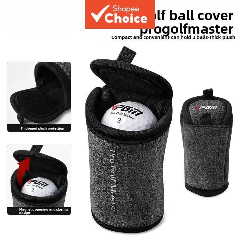 Bolsa De Cintura Para Bola De Golfe PGM , Mini Pelúcia Espessada Com Clipe De 2 Bolas Homens E Mulheres