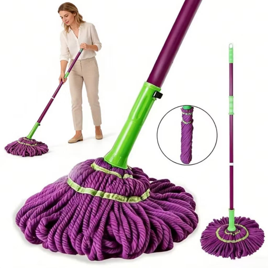 Mop Giratório 2 em 1 com Sistema Desidratador Premium