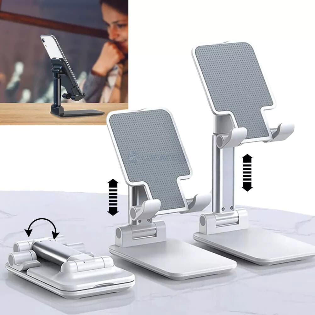 Kit 1/2/3 Suportes de Mesa Ajustáveis para Celular e Tablet – Base Dobrável Portátil com Apoio Firme e Compatibilidade