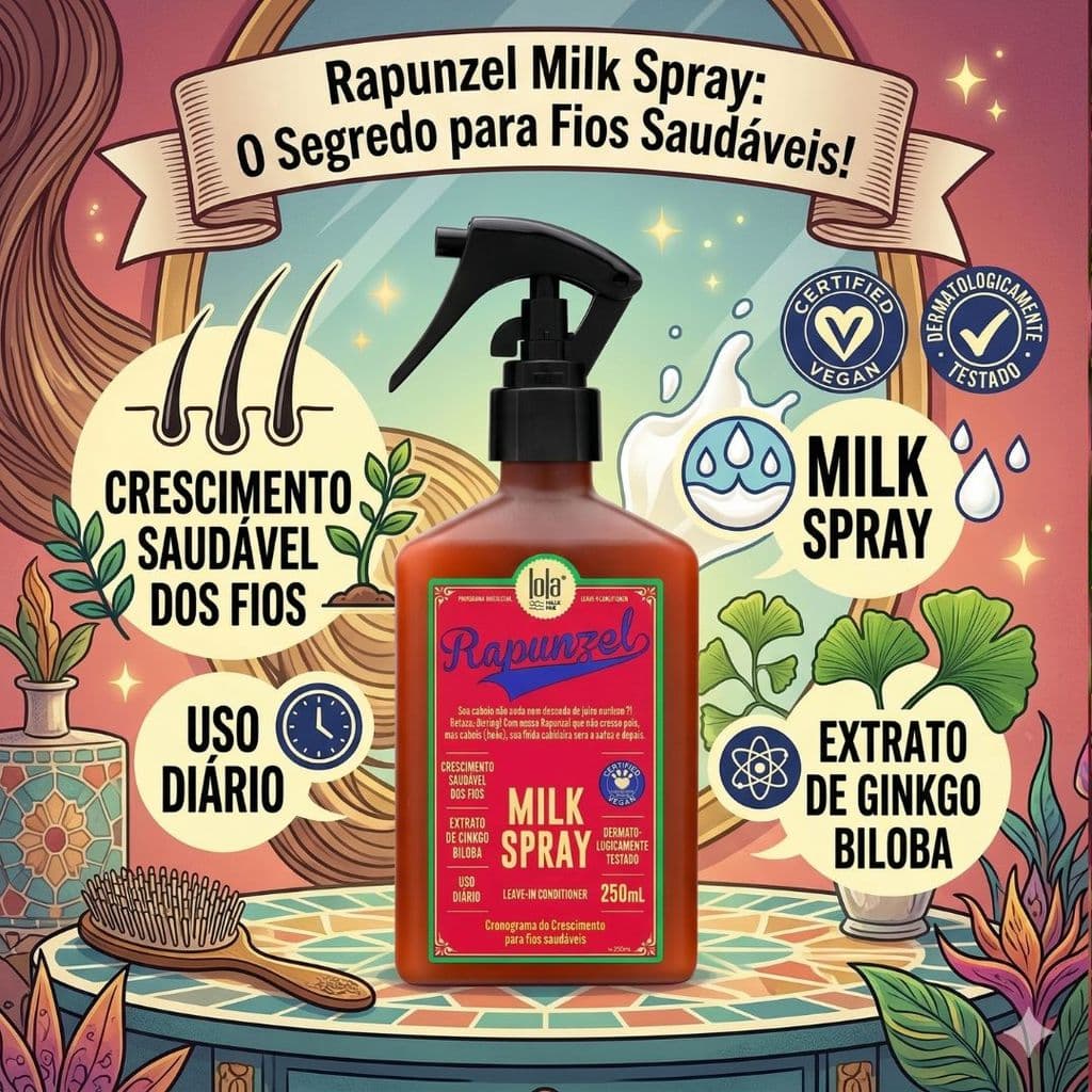  Lola Cosmetics Rapunzel Milk Spray Leave-in 250ml 

