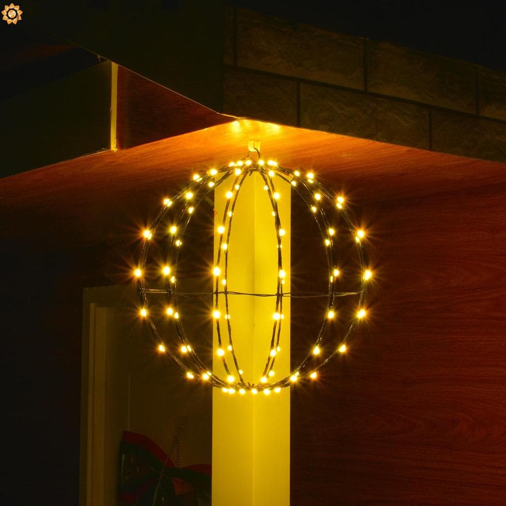 Lâmpada De Bola De Fio De Ferro Dobrável Com 108 Luzes LED Luz Decorativa Expansível Para Suspensão Interna Ou Exibição 