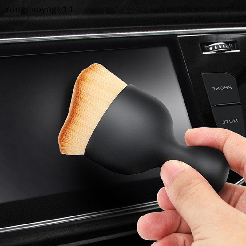 [Range11] Escova De Limpeza Interior Do Carro Design Curvo Ultra Macio Para Varrer Poeira Macia Saída De Ar Condicionado