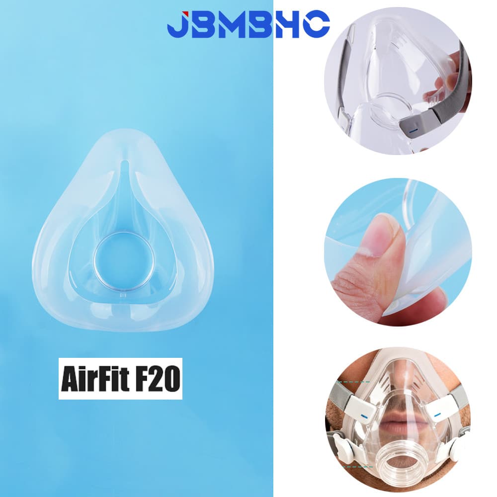 ResMed AirFit F20 Almofada Nasal CPAP Máscara Acessórios De Substituição Silicone Macio Tamanho M/L