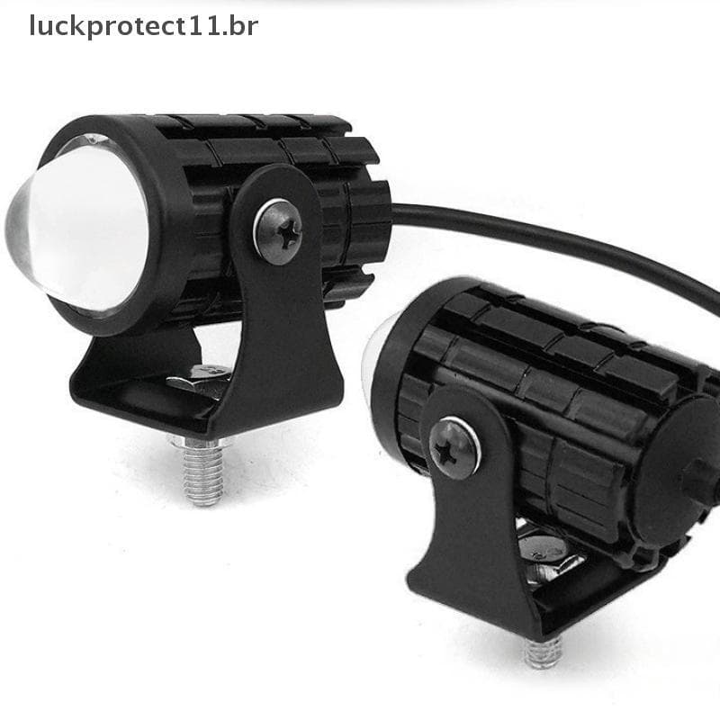 LTBR 1/2 Pçs Universal Dupla Cor Holofotes Motocicleta LED Farol Mini Luz De Condução Moto Tru Reboque Acessórios Fora D