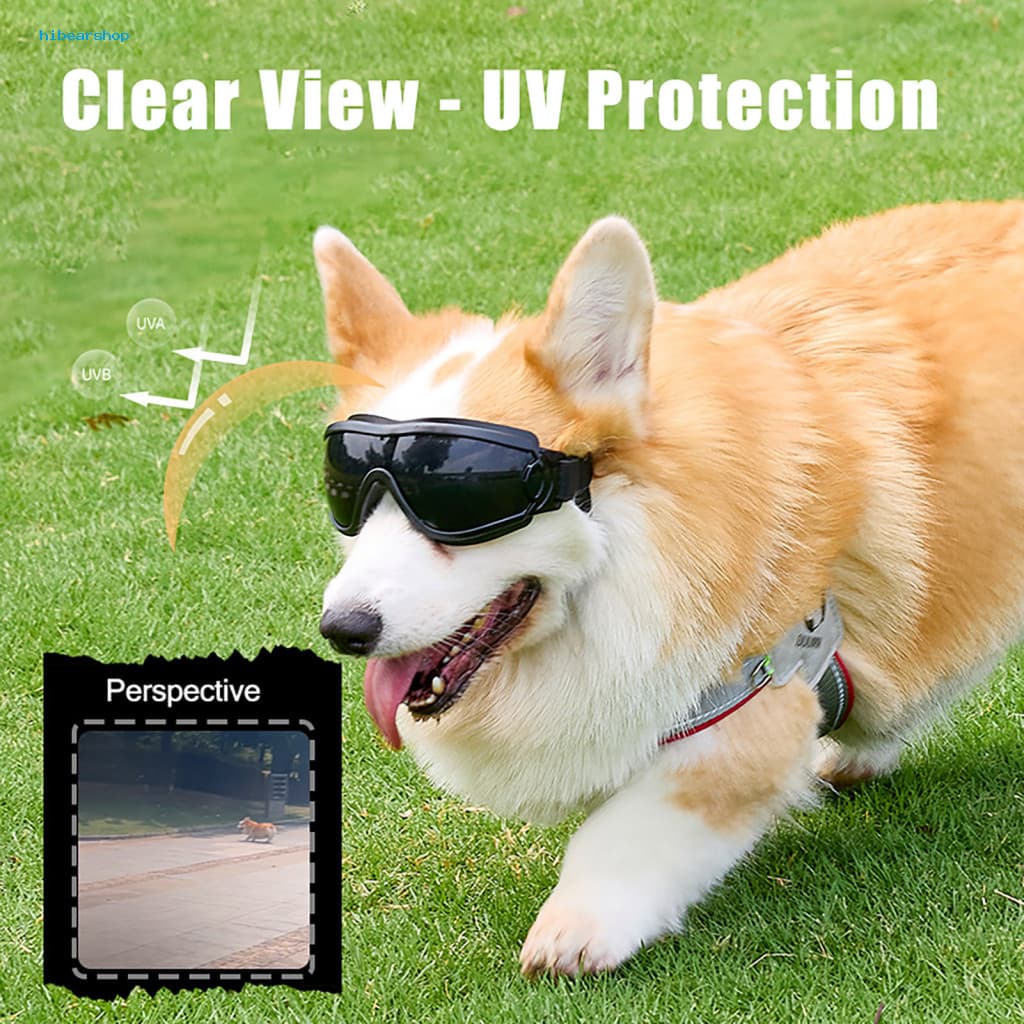 Flexible Frame Dog Goggles Sunglasses Uv Protection Windproof with Adjustable Strap for Small Medium Breeds – Outdoor 
