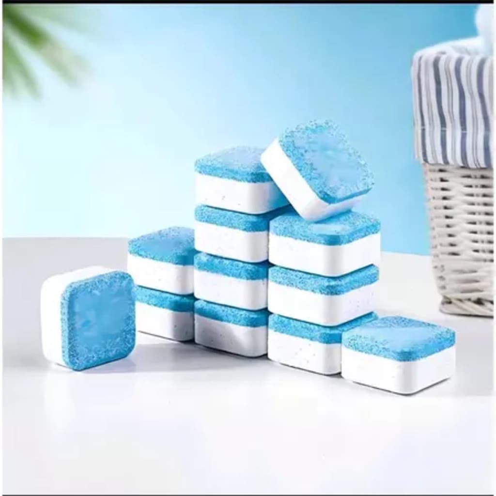 Kit 20 Limpador Pastilha de máquina de lavar roupa, comprimido efervescente sólido para remover manchas