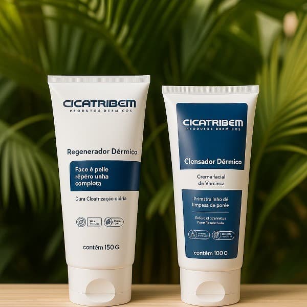 Kit Reparador De Cicatrizes Clareador + Dermatologia Regenerativa CICATRIBEM