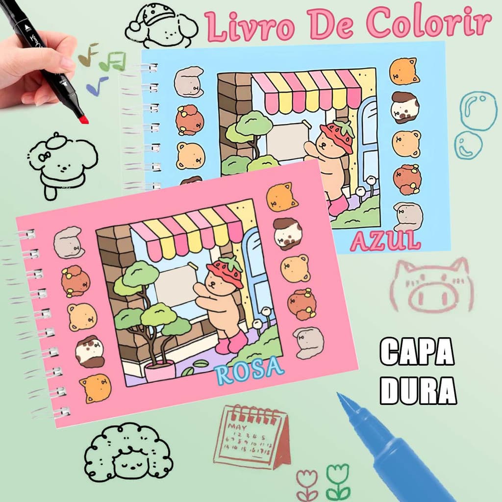 Livro de Colorir Artístico com 50 Folhas para Criatividade e Momentos de Lazer