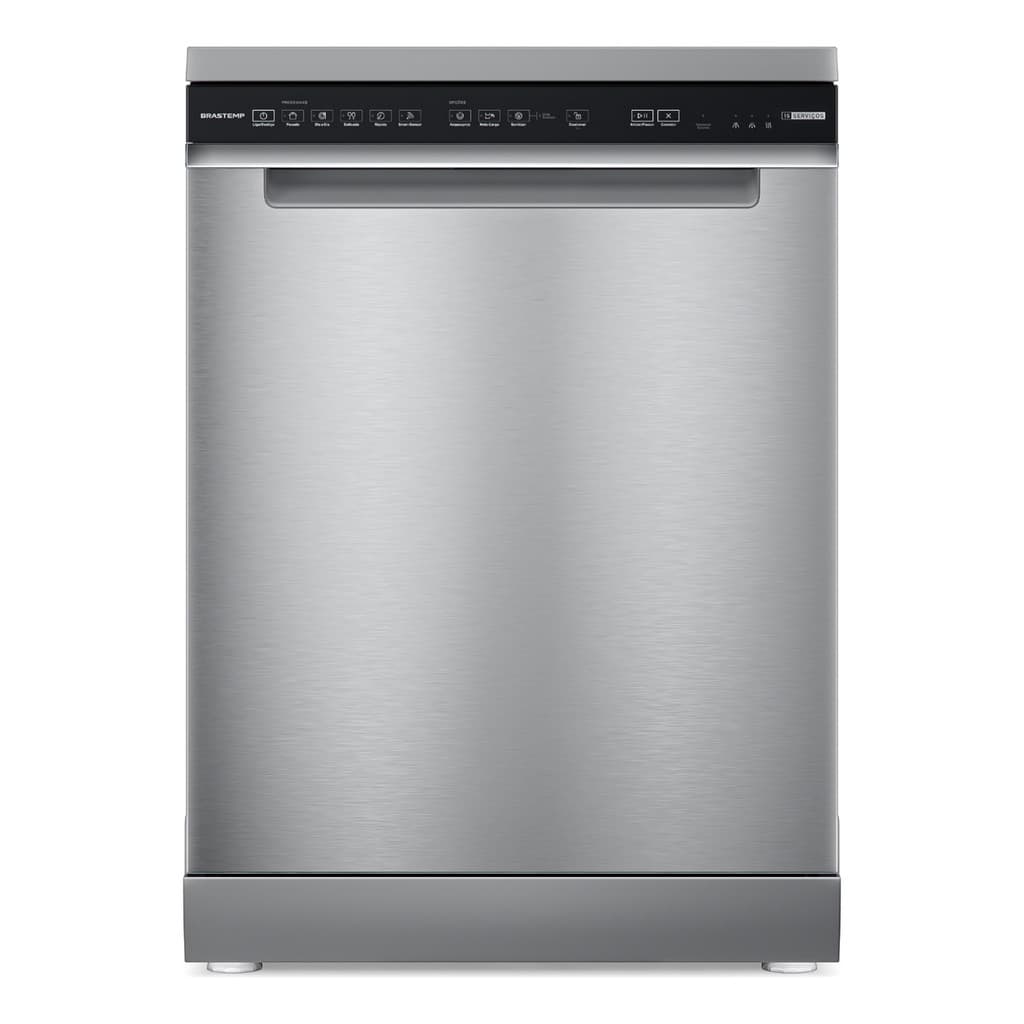 Lava Loucas 15 Servicos Inox Smart Sensor 127v - Brastemp