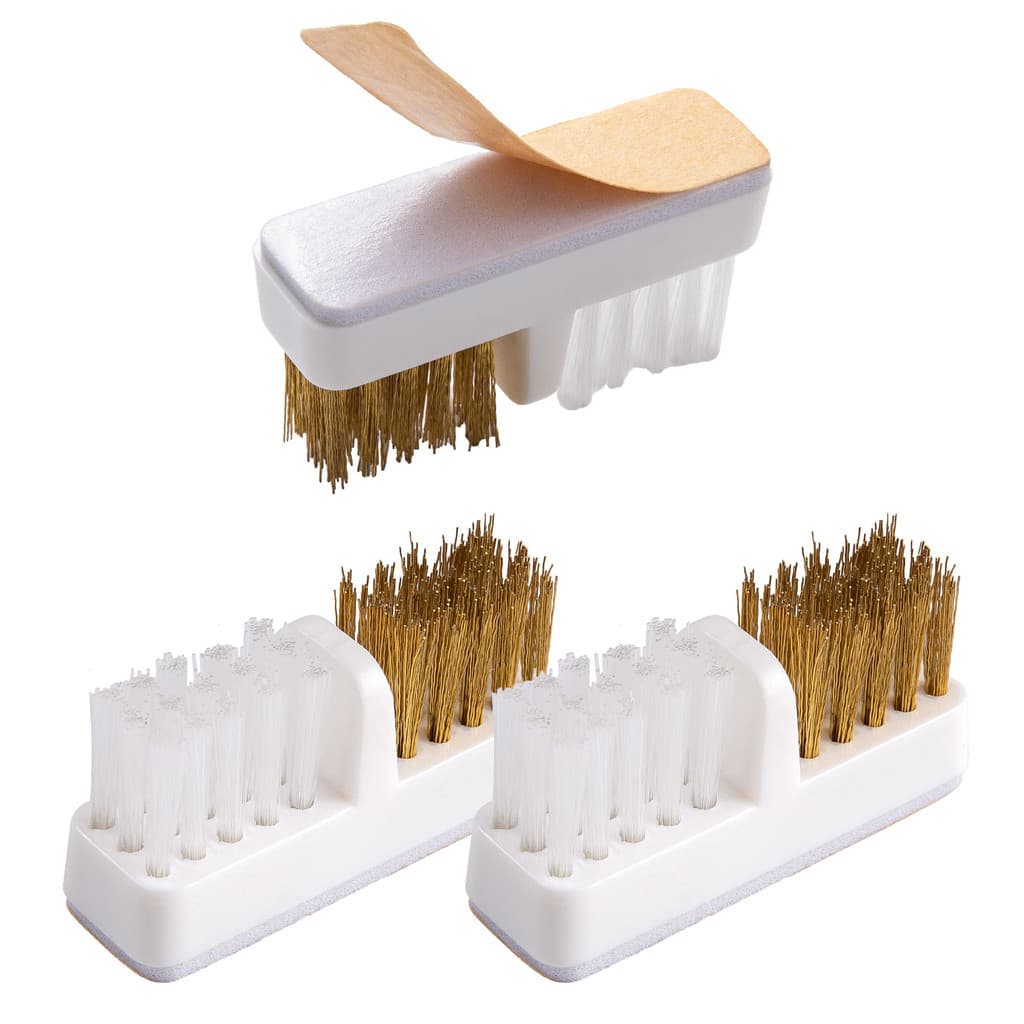 Escovinha de Aço para Limpeza de Brocas e Pincéis de Unha | 1, 2 ou 3 Unidades | Manicure e Alongamento