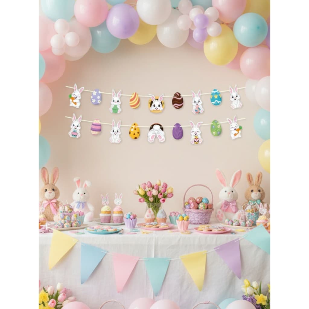 Faixa Decorativa Páscoa Festa Temática Enfeite Decoração