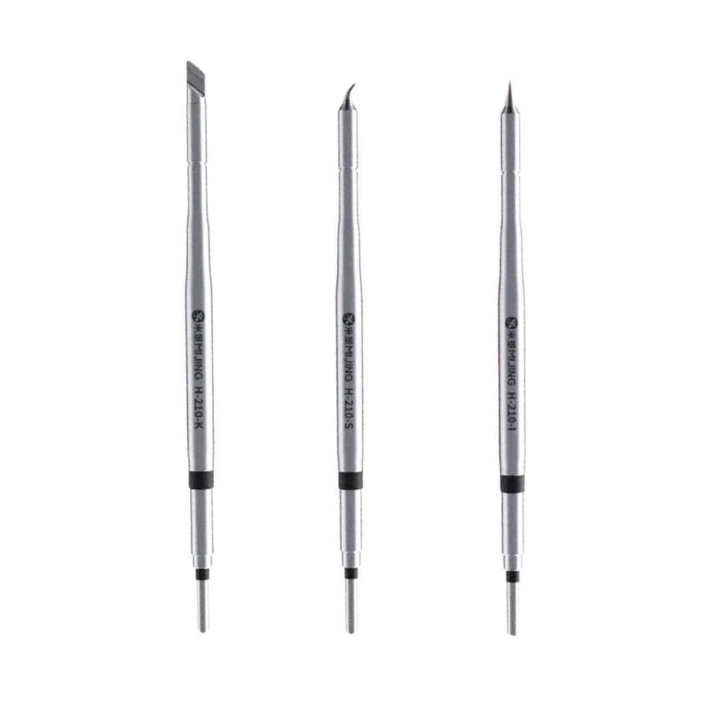 Kit 3 Pontas de Ferro de Solda Mijing H-210 Padrão C210
