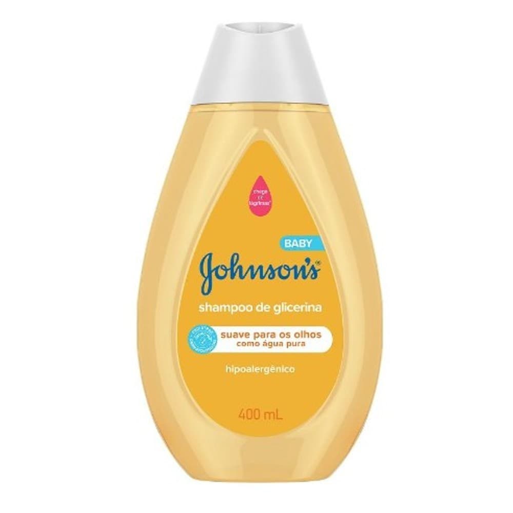 Shampoo Johnsons Baby Glicerina 400ml Hipoalergênico Chega de Lágrimas