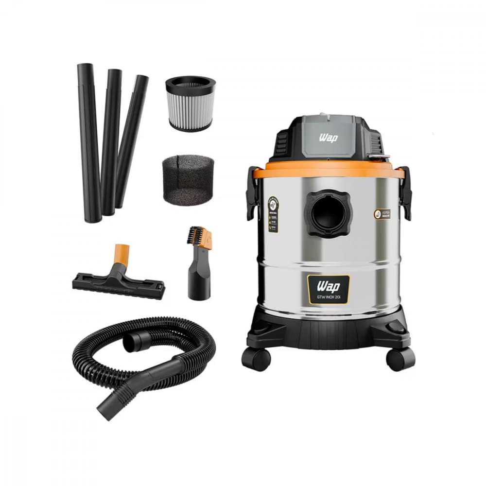 Aspirador de Pó e Água Wap GTW 1900W 20L com Tecnologia Easy Cleaning