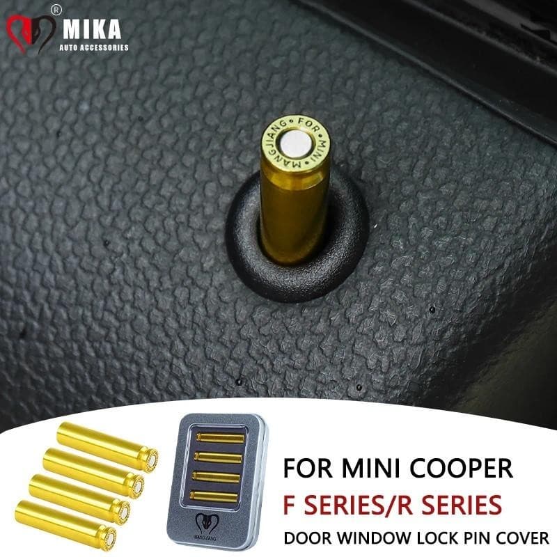 Porta Do Carro Janela Botão De Bloqueio Puxar Pino Capa Caso Para Mini Cooper F54 F55 F56 F60 R55 R56 R60 Cobre Decoraçã