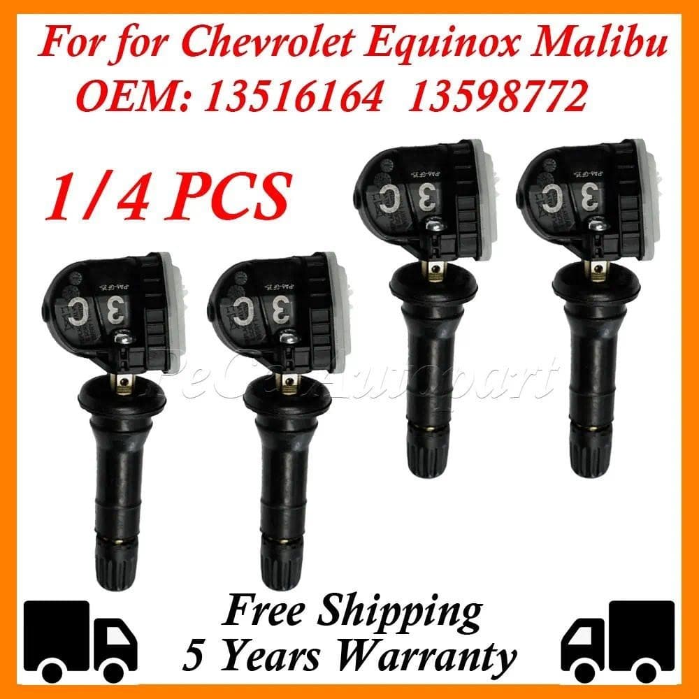 1/4PCS TPMS 13598772 Sensor De Pressão Dos Pneus Para Chevrolet Equinox Malibu Silverado Spark GMC Sierra Terrain 234453