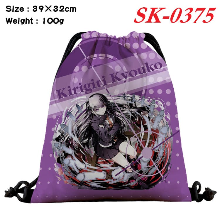 Danganronpa Cartoon Color Canvas Kids Bolsa Com Cordão De Estudante Presentes