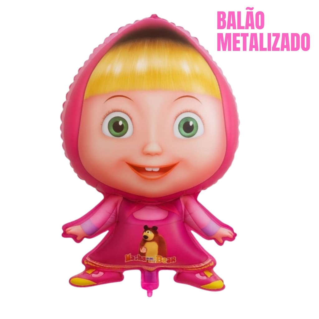 Balão Inflável Personagem Infantil 55cm – Balão Decorativo Festa Aniversário Tema Menina