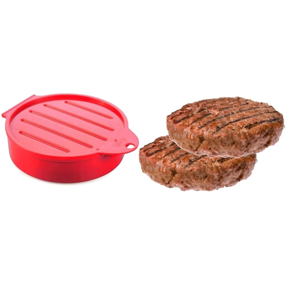 Forminha de Hambúrguer Profissional Modela em 150g e 250g e Recheia Forma de Hamburguer
