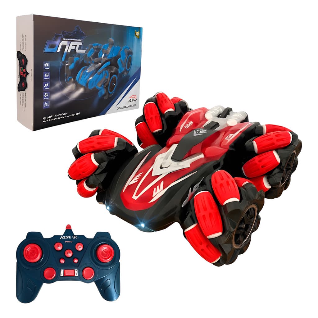 Carrinho Controle Remoto Recarregável Drift Gira 360 Luz Som