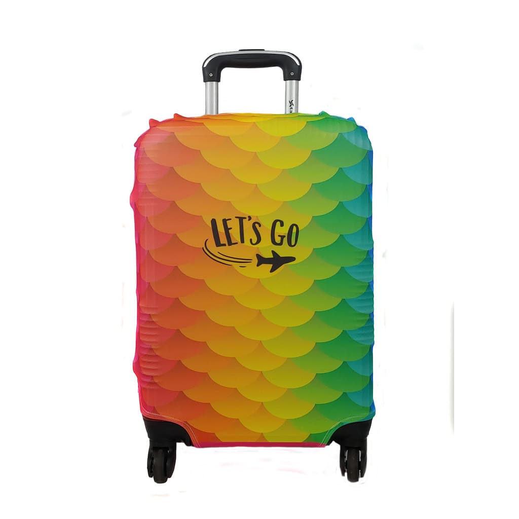 Capa para Mala Viagem Escamas Coloridas
