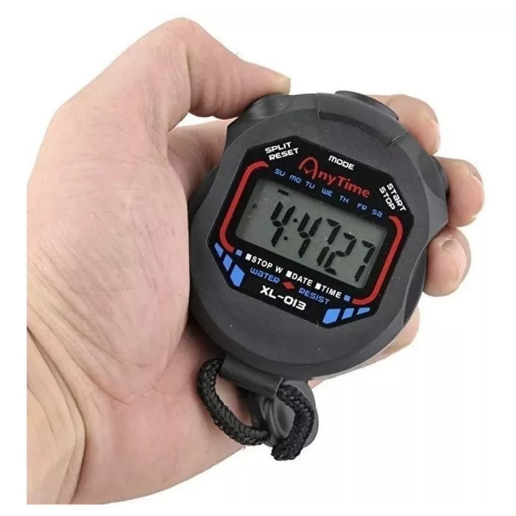 Cronômetro Digital Esportivo Profissional de Mão com Alarme