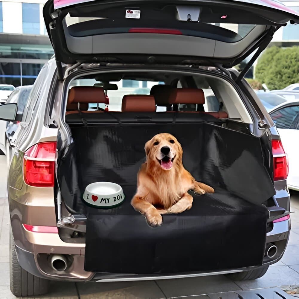 Capa De Porta Malas Pet Impermeável - Proteção Carro e Transporte De Cachorro Fácil- Uber Táxi