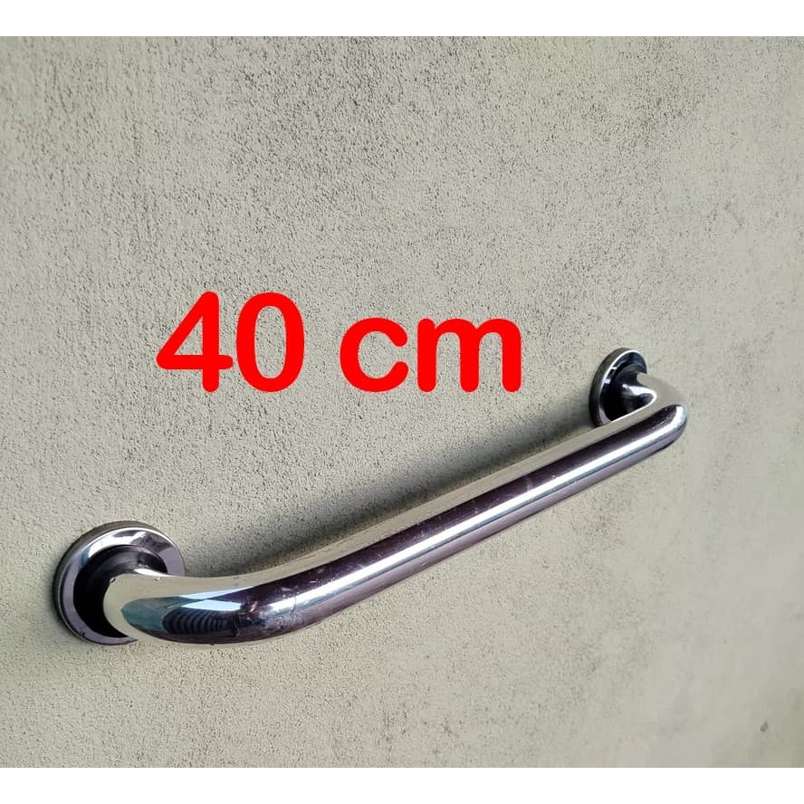 Barra de Apoio em alumínio 40cm para Idosos, PCD e Gestantes