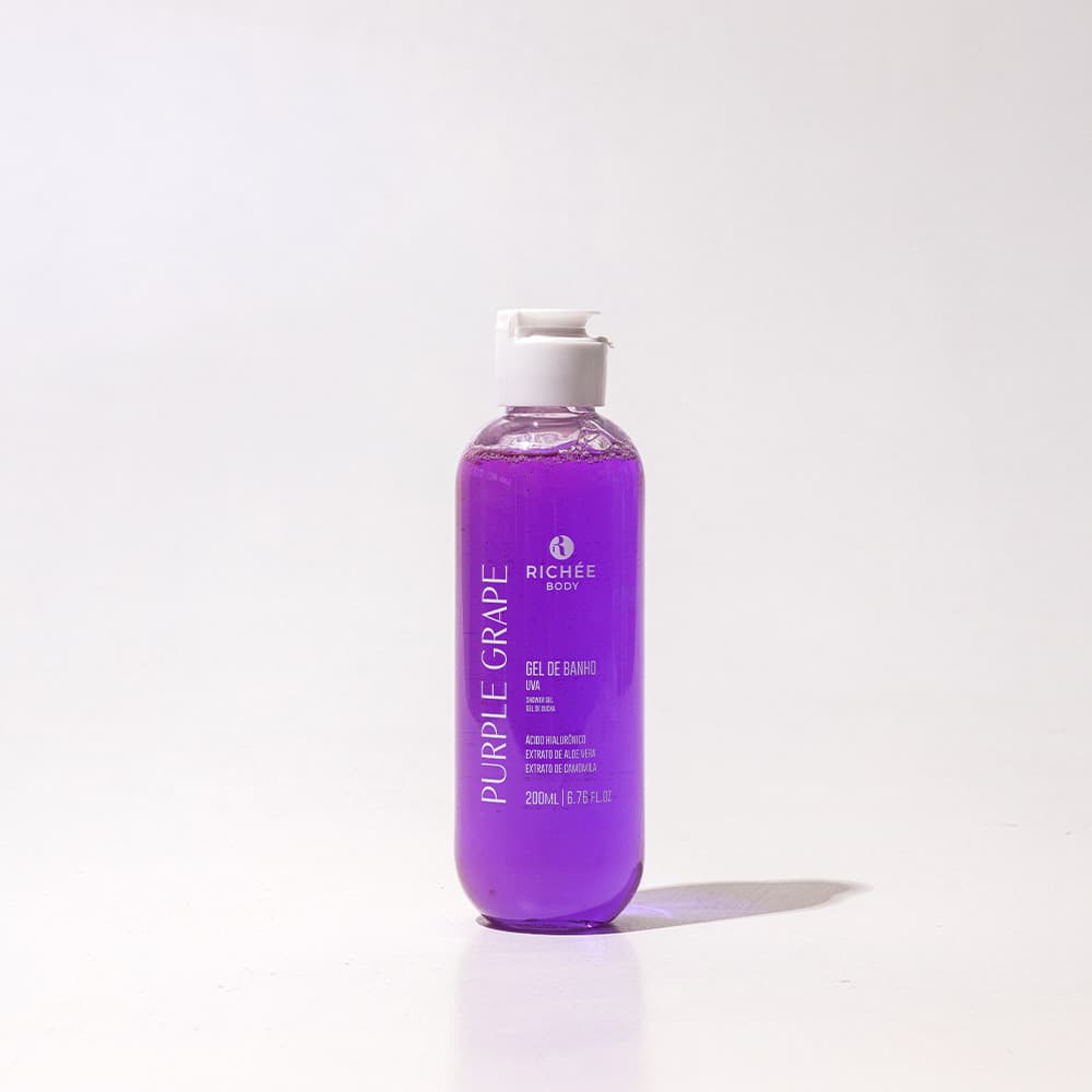Gel De Banho Perfumado Uva 200ml Limpeza Suave Richée Body