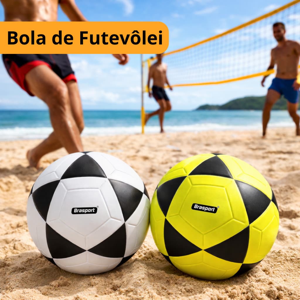 Bola Futevolei Altinha Amarela Profissional Macia