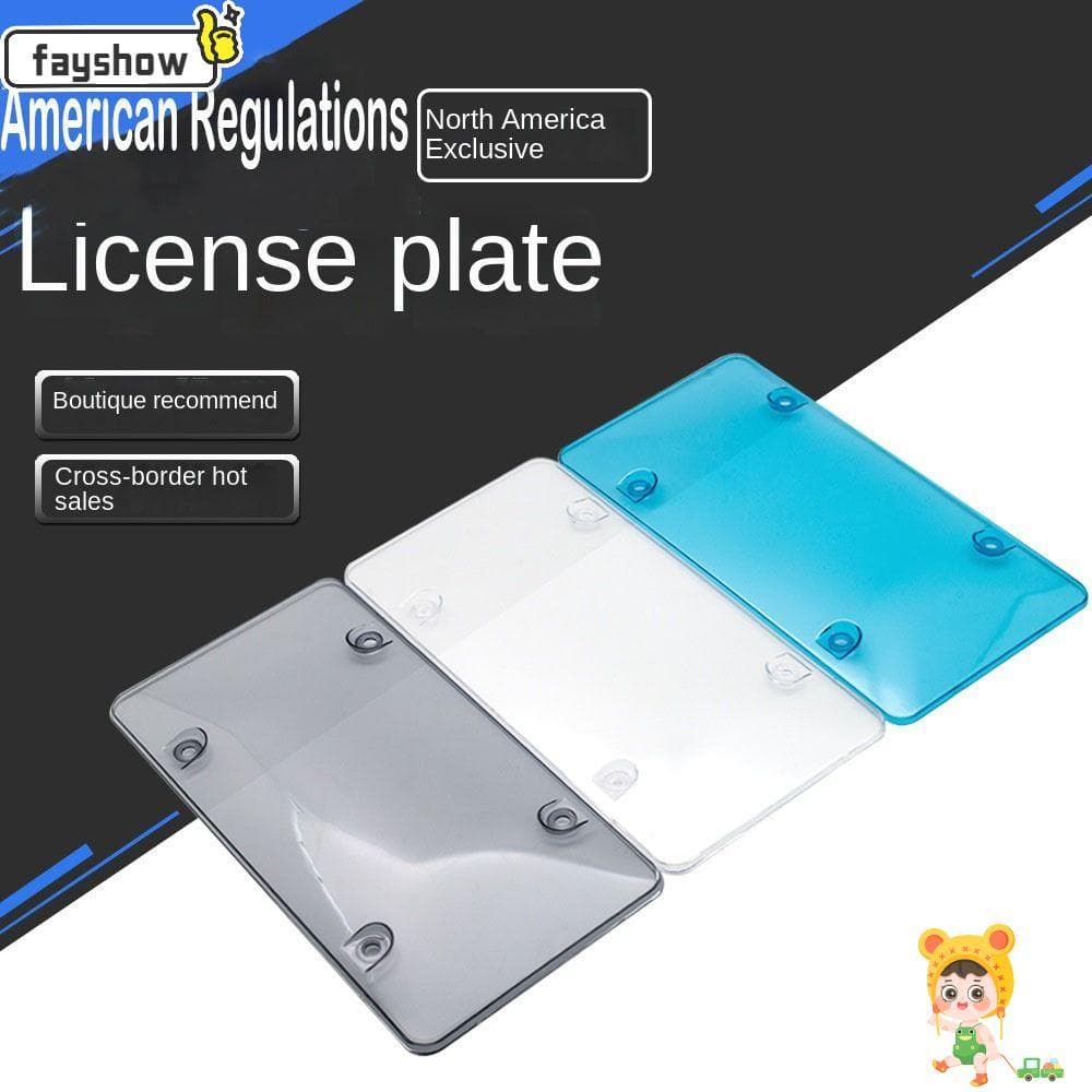 Suporte De Placa De Registro FAYSHOW , Capa De Privacidade Da Licença Do Bloqueador De Câmera ABS , Transparente