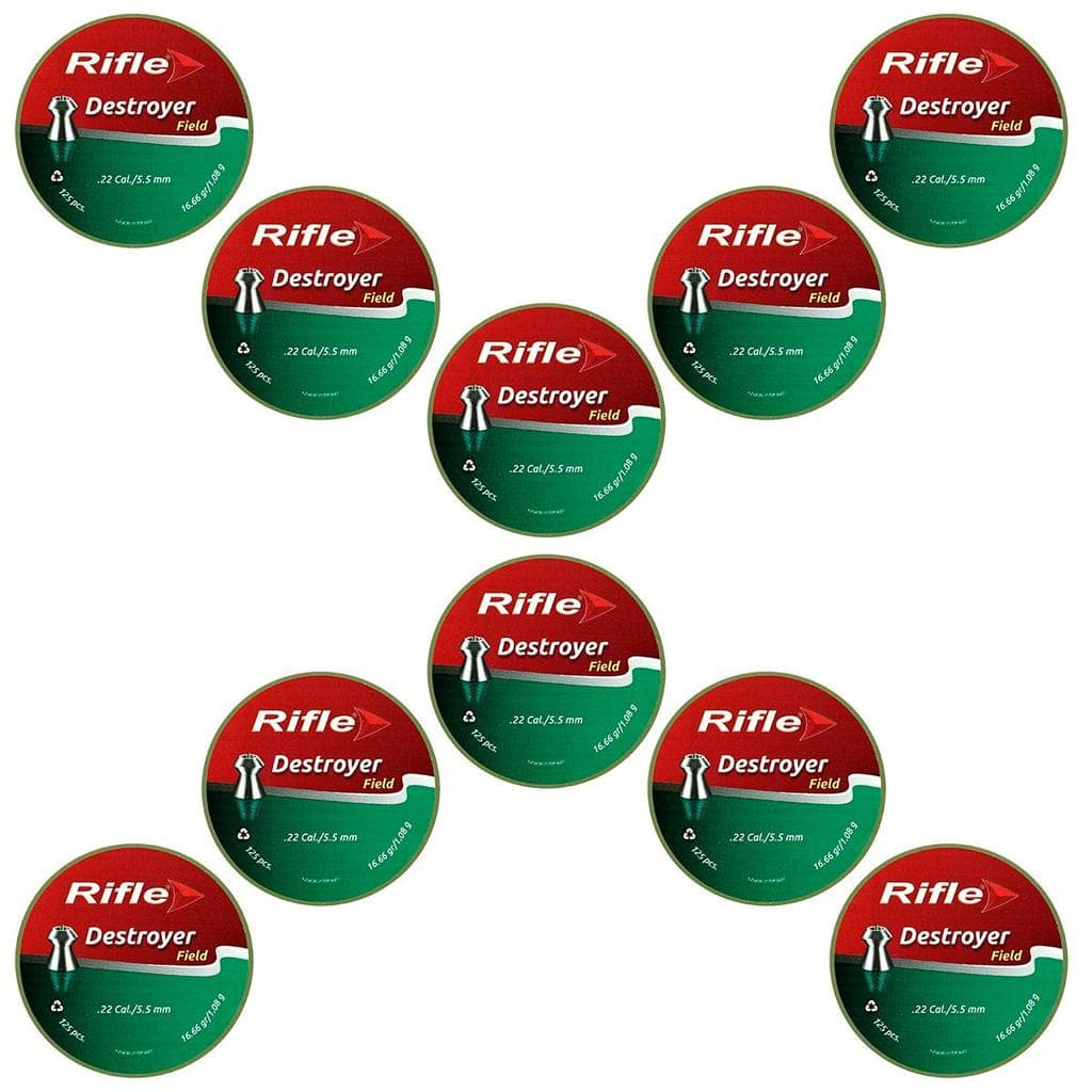 10x Chumbinho 5.5mm Espingarda 125un Rifle Destroyer 16.66gr