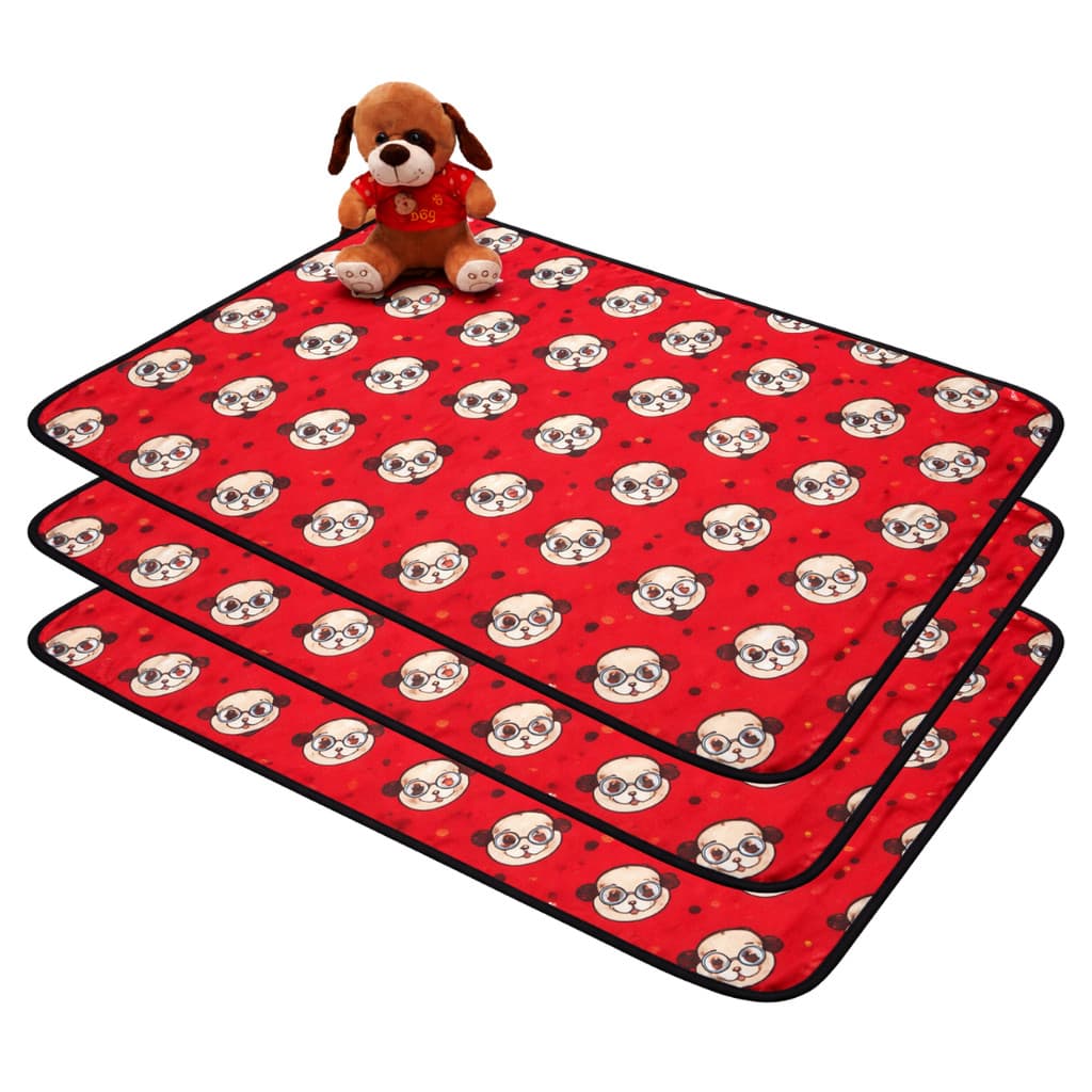 Kit 3 Tapetes Higiênicos Grandes 100x70 Premium Estampados – Laváveis, Super Absorção, até 300 Lavagens