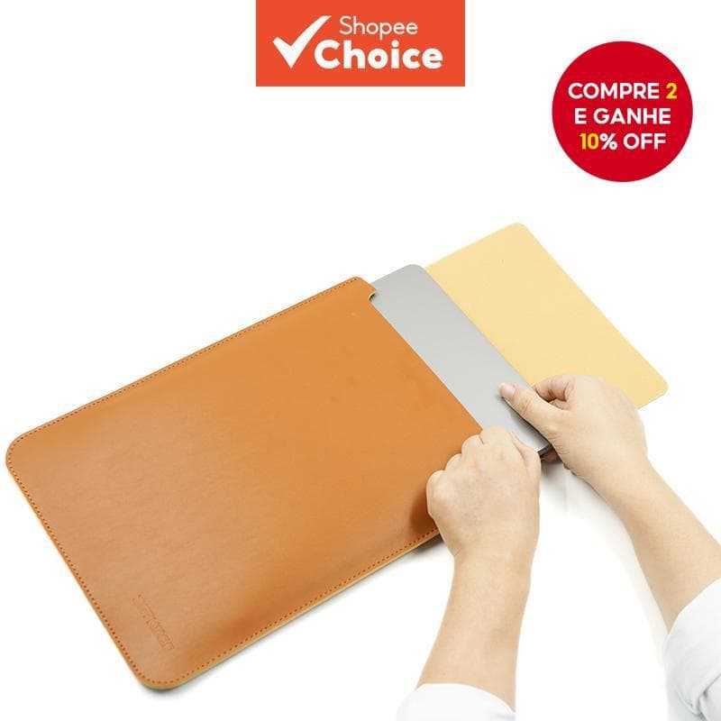  Bolsa leve para laptop 13/14/15.6/16 polegadas, capa protetora com compartimento para mouse e armazenamento