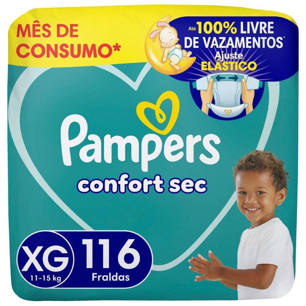 Fralda Pampers Confsec Jumbo Xg 116 Unidades