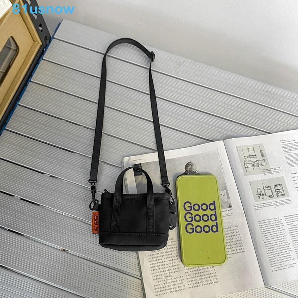 USNOW1 Pingente De Bolsa De Moedas De Nylon , Carteira Masculina Portátil Porta-Cartões , Com Zíper Estilo Coreano Mini 