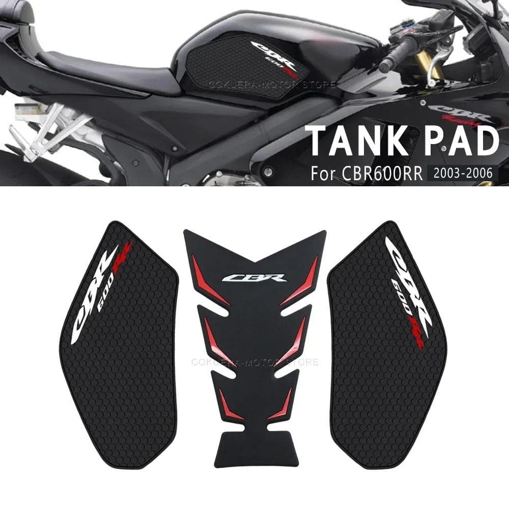 Adesivos Laterais Antiderrapantes Para Tanque De Combustível , Adesivo De Borracha Acessórios Motocicleta , Honda CBR600