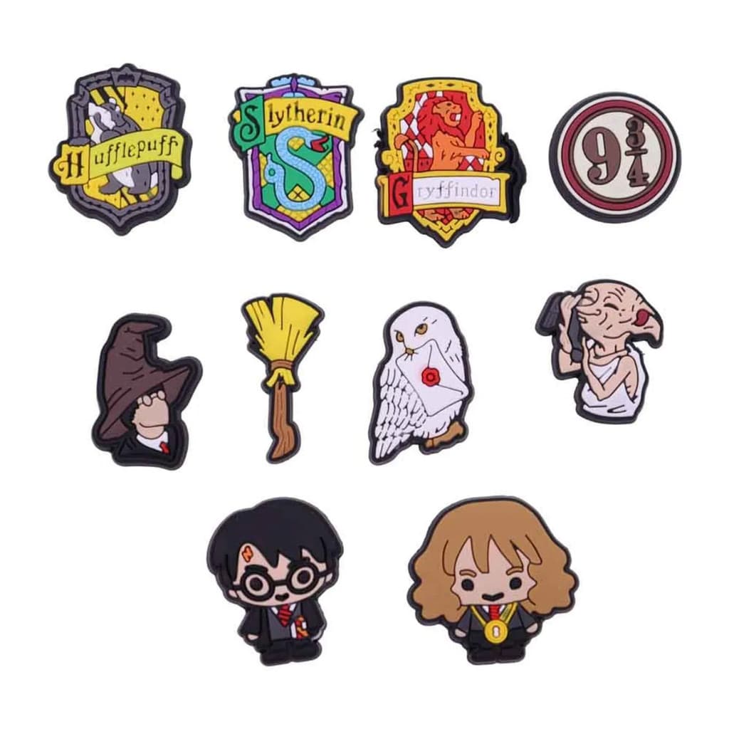 Kit 10 Pin Harry Potter para Croc Broche Boton