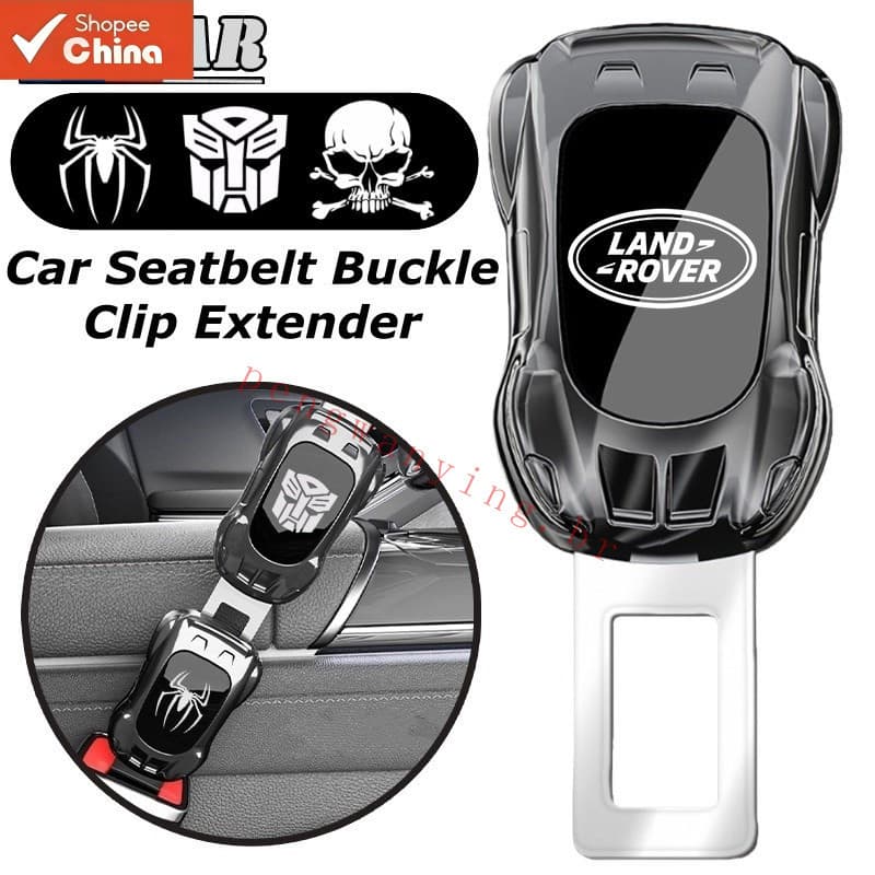 1/2 Unidades Extensor de Fivela de Cinto de Segurança para Carro Esportivo Land Rover, Conversor de Formato que Elimina 
