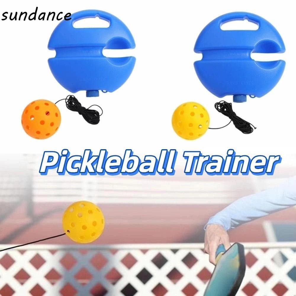 Treinador De Pickleball SUNDANCE , Tênis Cheio De Água Com Base Azul , Auxiliares De Treinamento Corda Elástica