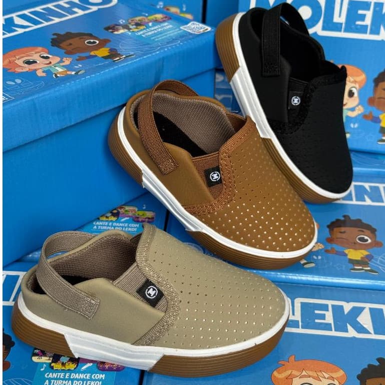 Tênis Casual Molekinho 2136.645 Fácil de Calçar e Super Confortável