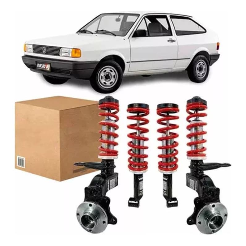 Kit Suspensão Rosca Slim C/torre - Gol Quadrado Completa